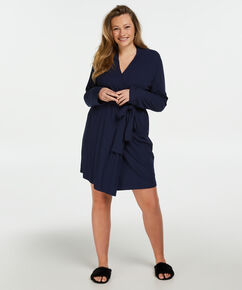 Bademantel Rib, Blau