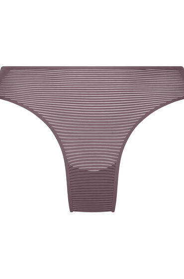 Thumbnail - Hunkemöller Invisible Brazilian Stripe Mesh Braun