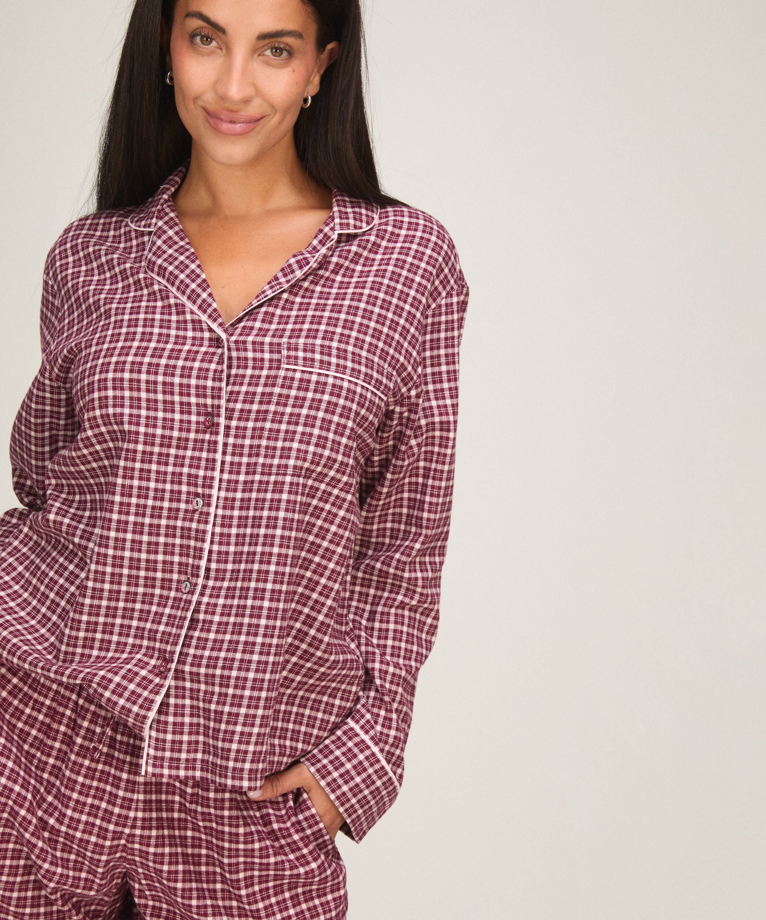 Pyjama-Jacke Longsleeve Woven