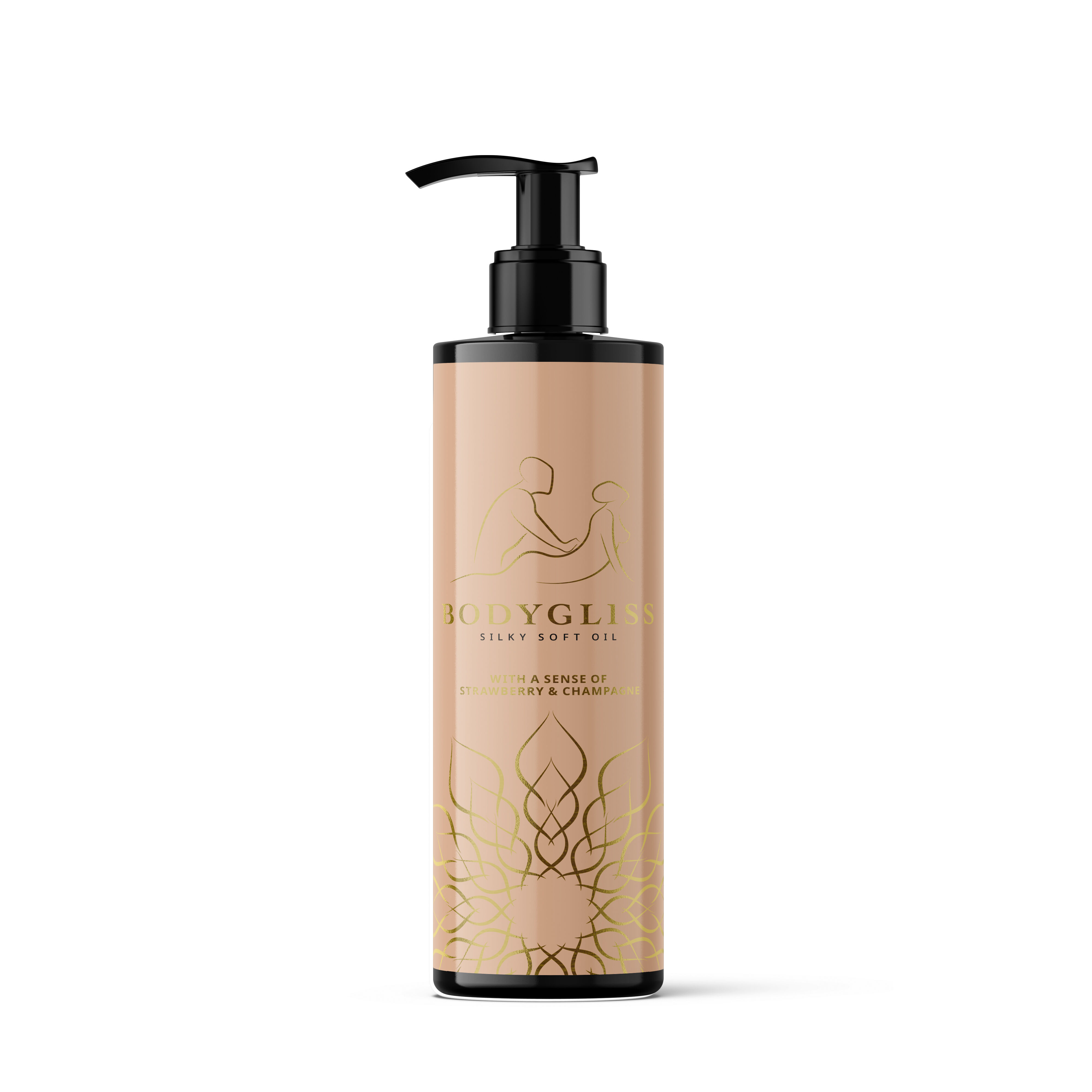 BodyGliss – Massageöl Erdbeere & Champagner 15 ml, Beige