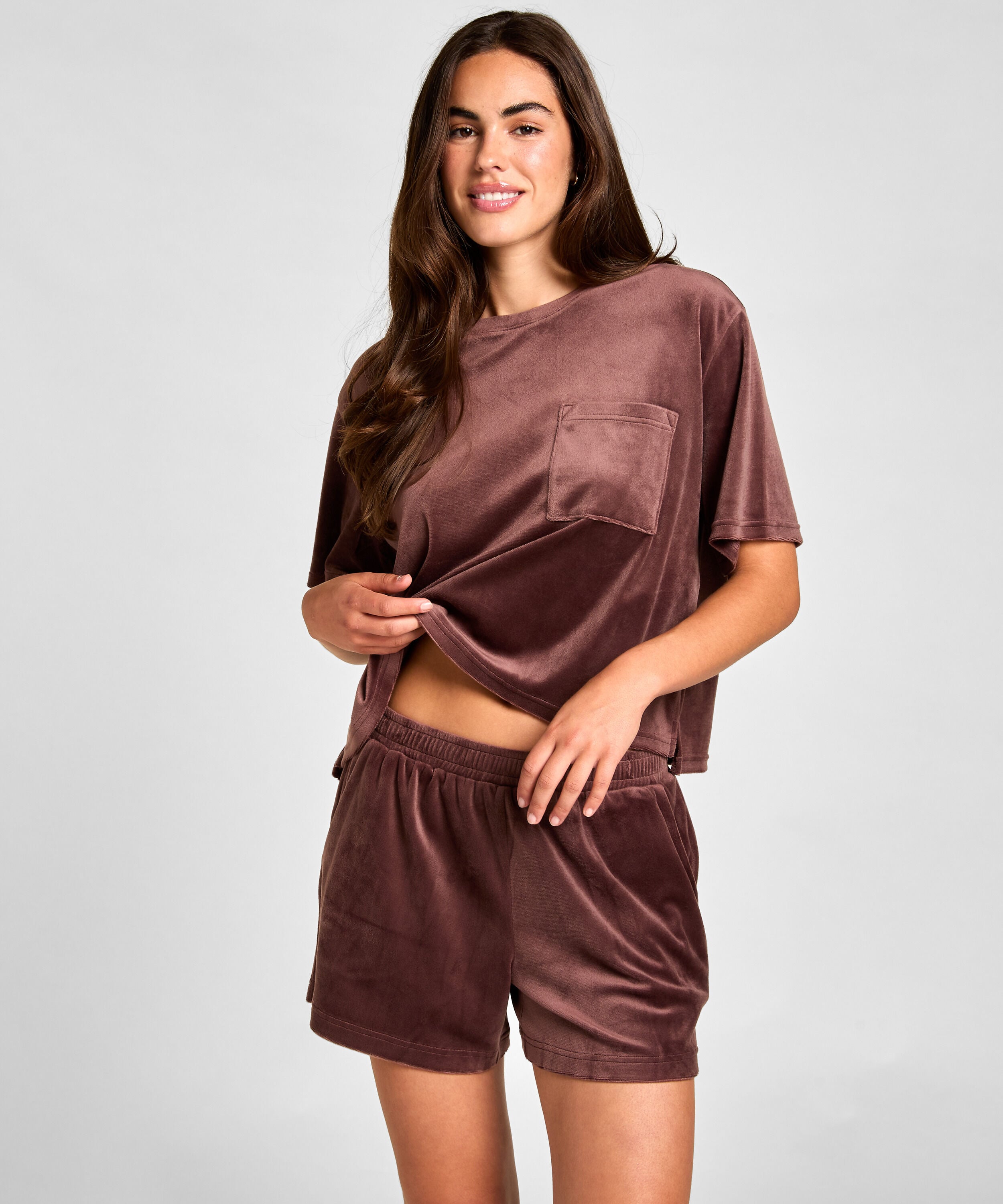 Shorts Velours Pocket