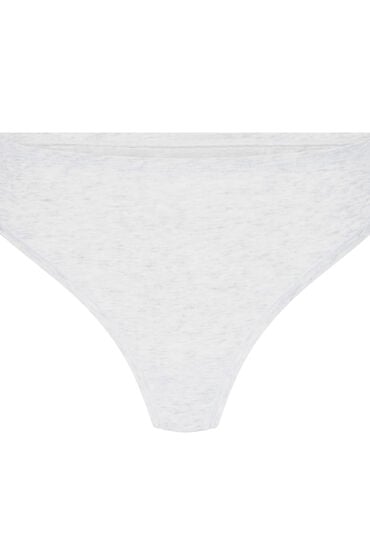 Thumbnail - Hunkemöller String aus weicher Baumwolle Grau