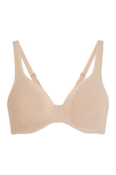 Thumbnail - Hunkemöller Unwattierter Bügel-BH Mesh Beige