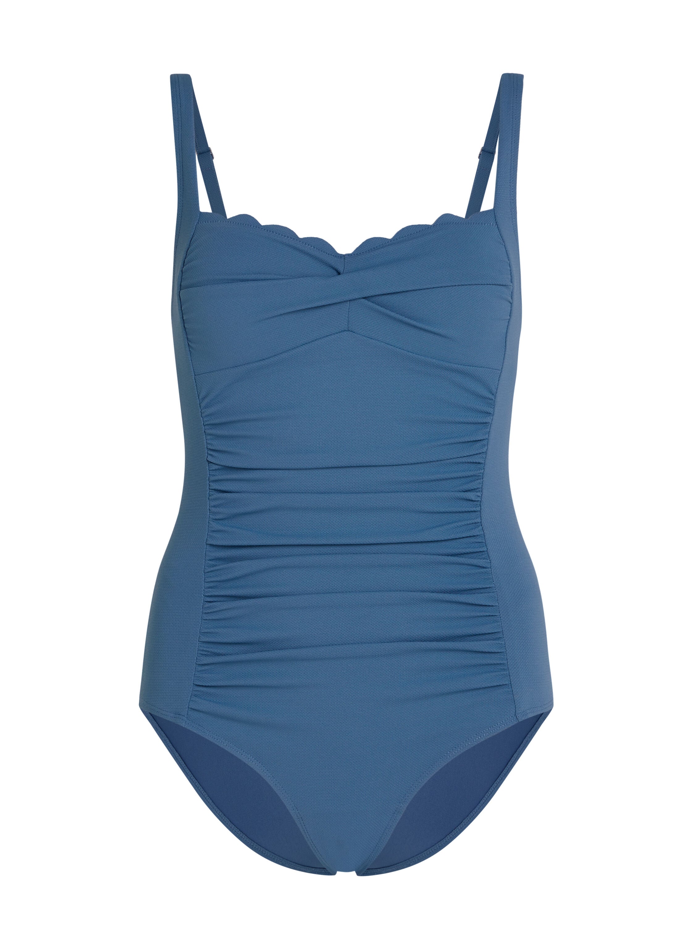 Badeanzug Shaping Scallop, Blau