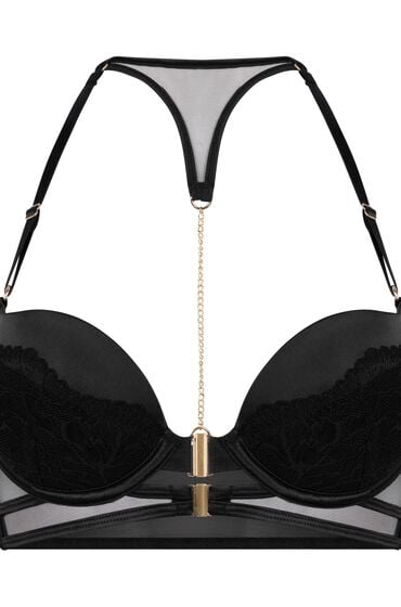 Thumbnail - Hunkemöller Amel Push-up-BH Schwarz