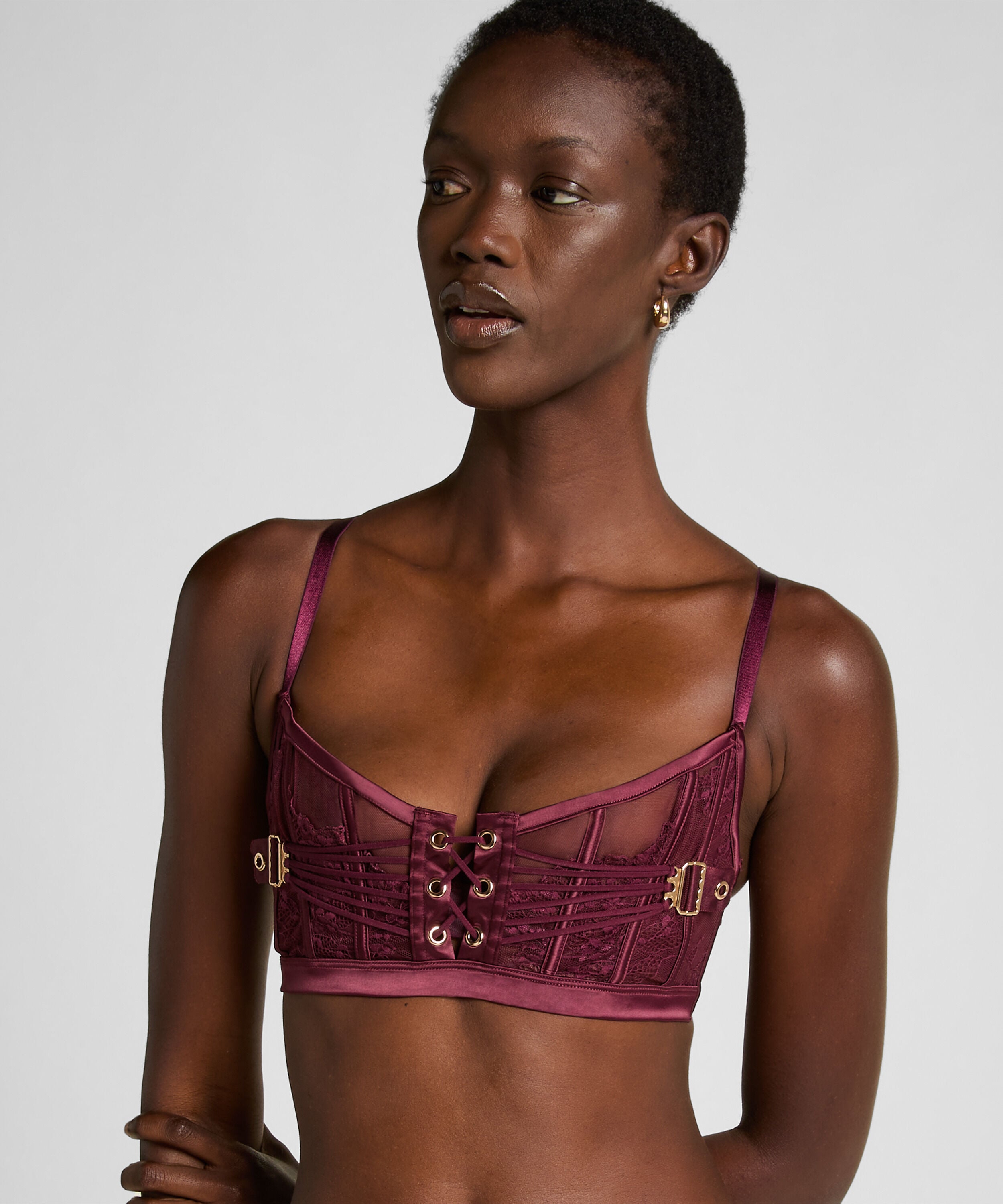 Avela Unwattierter Longline-BH, Rot Avela Unwattierter Longline-BH, Rot