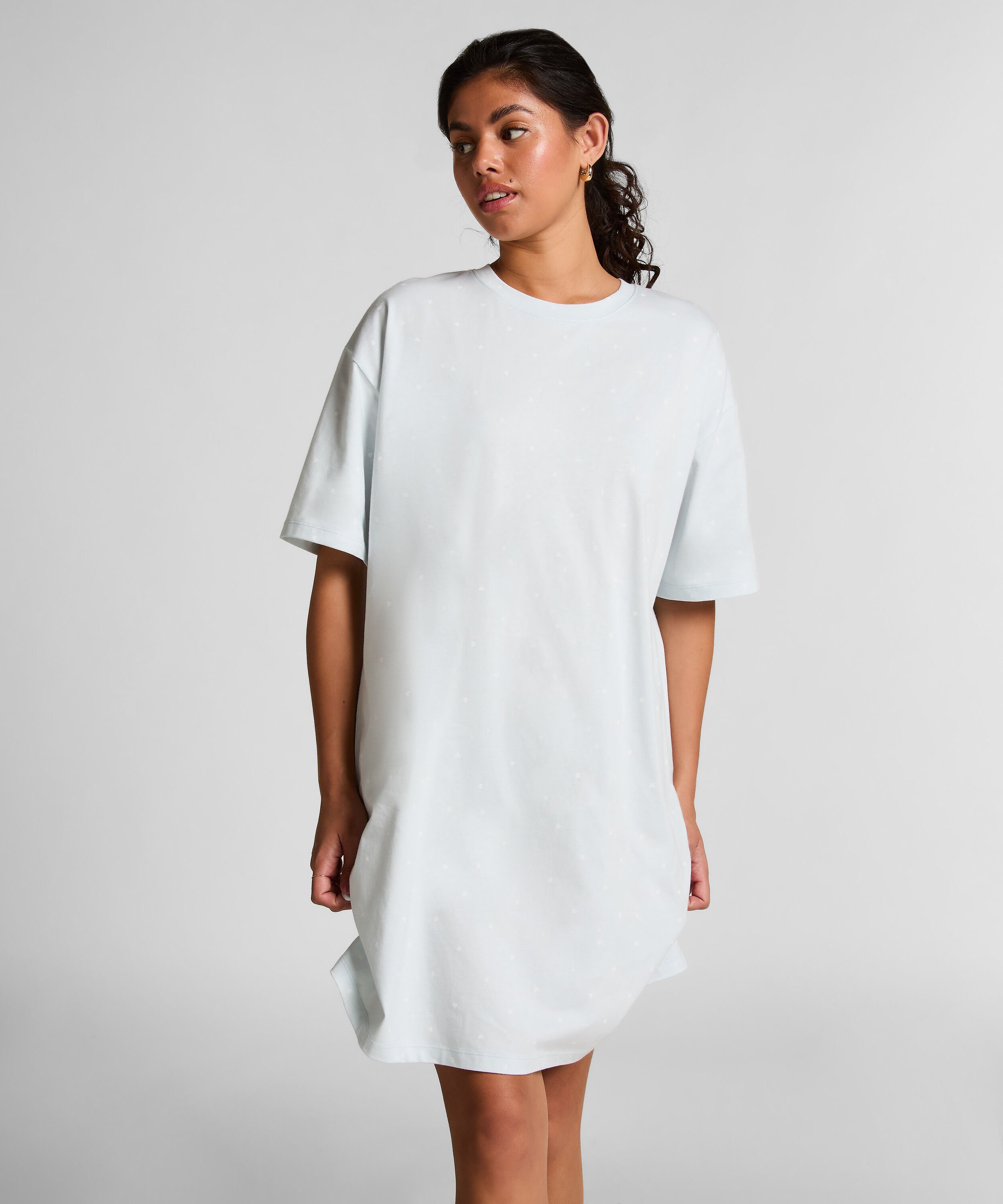 Nachthemd, Blau Nachthemd, Blau