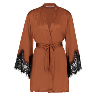 Kimono Lace Satin, Rot