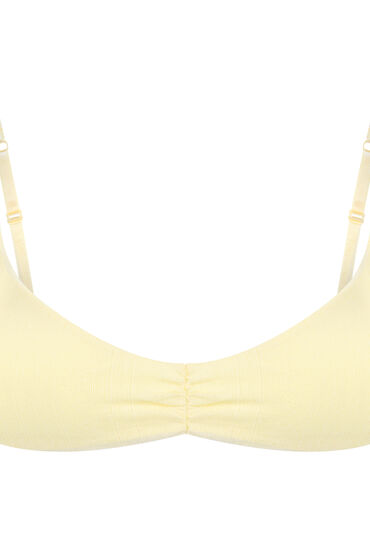 Thumbnail - Hunkemöller Pointelle Bralette Gelb