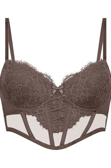Thumbnail - Hunkemöller Vorgeformter Longline-Bügel-BH Arabella Braun