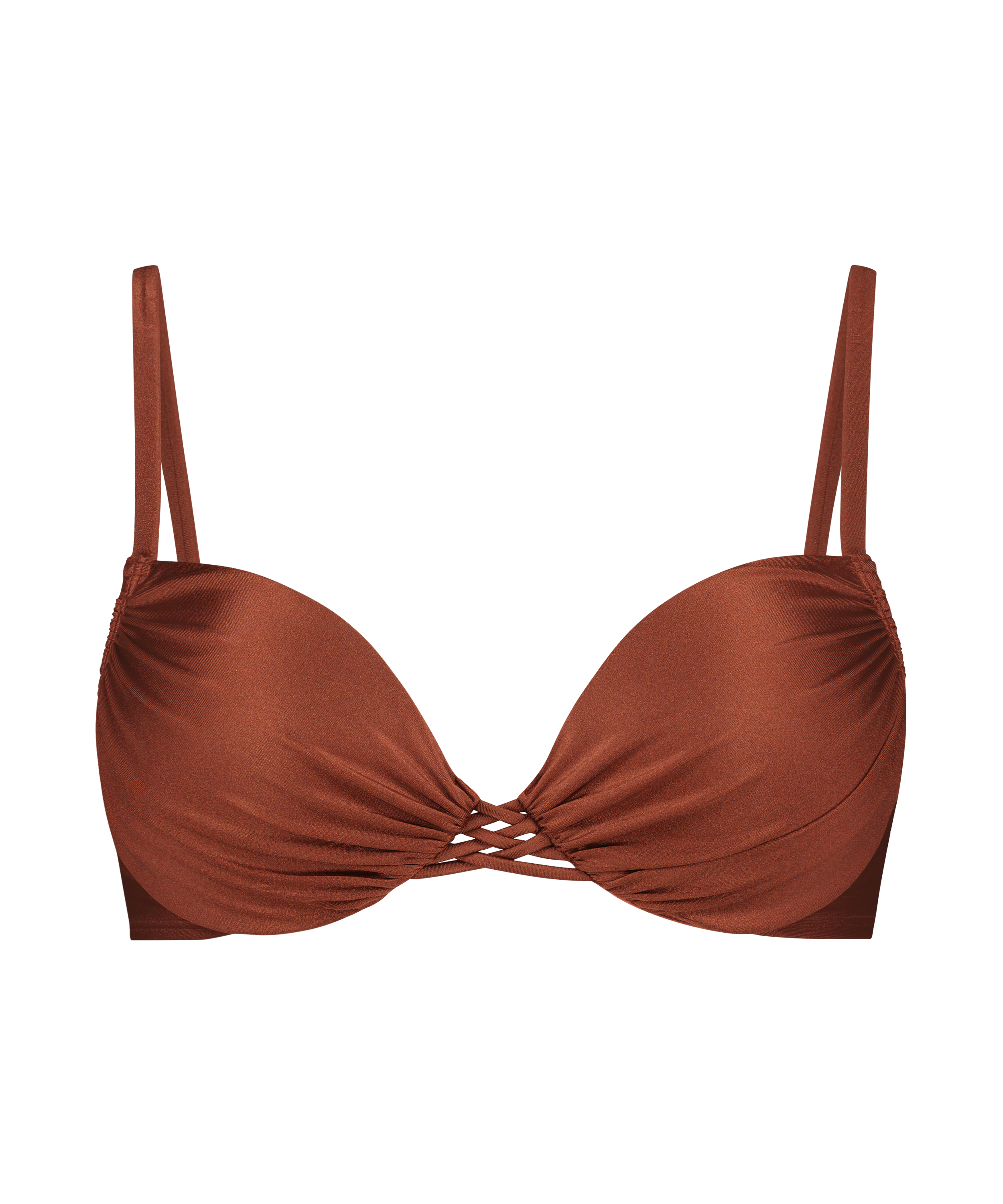 Vorgeformtes Push-up Bügel-Bikinitop Sahara, Rot, main