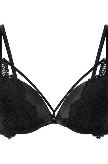 Thumbnail - Hunkemöller Vorgeformter Maximizer-Bügel-BH Whitney Schwarz