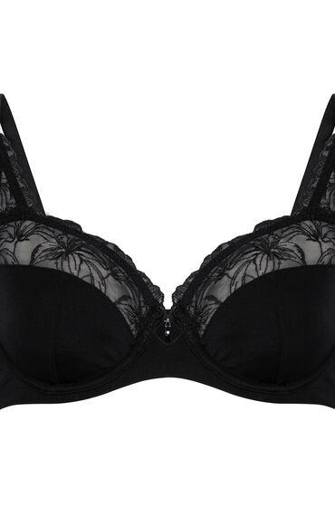 Thumbnail - Hunkemöller Unwattierter Bügel-BH Lily Schwarz