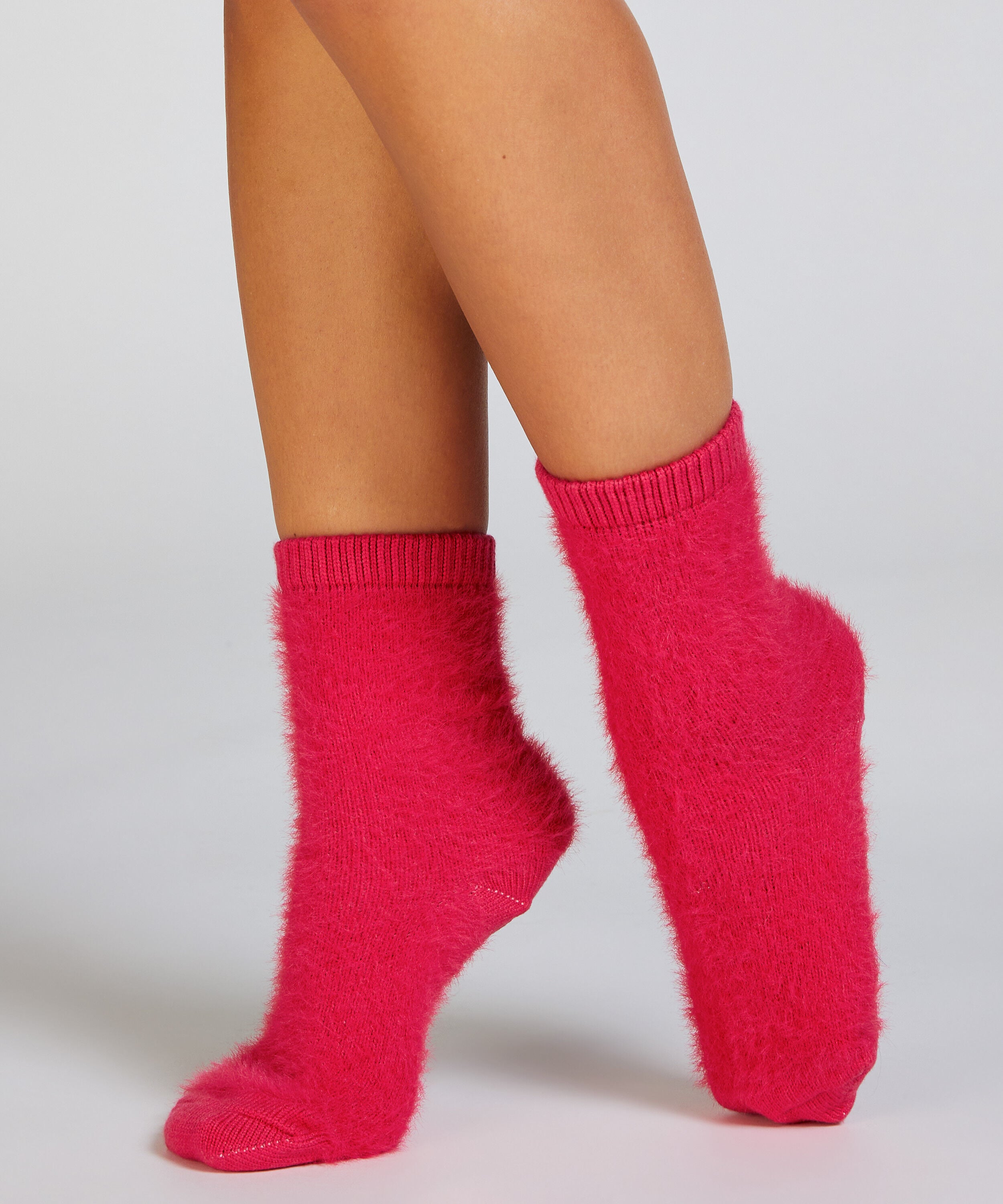 1 Paar Stricksocken, Rosa