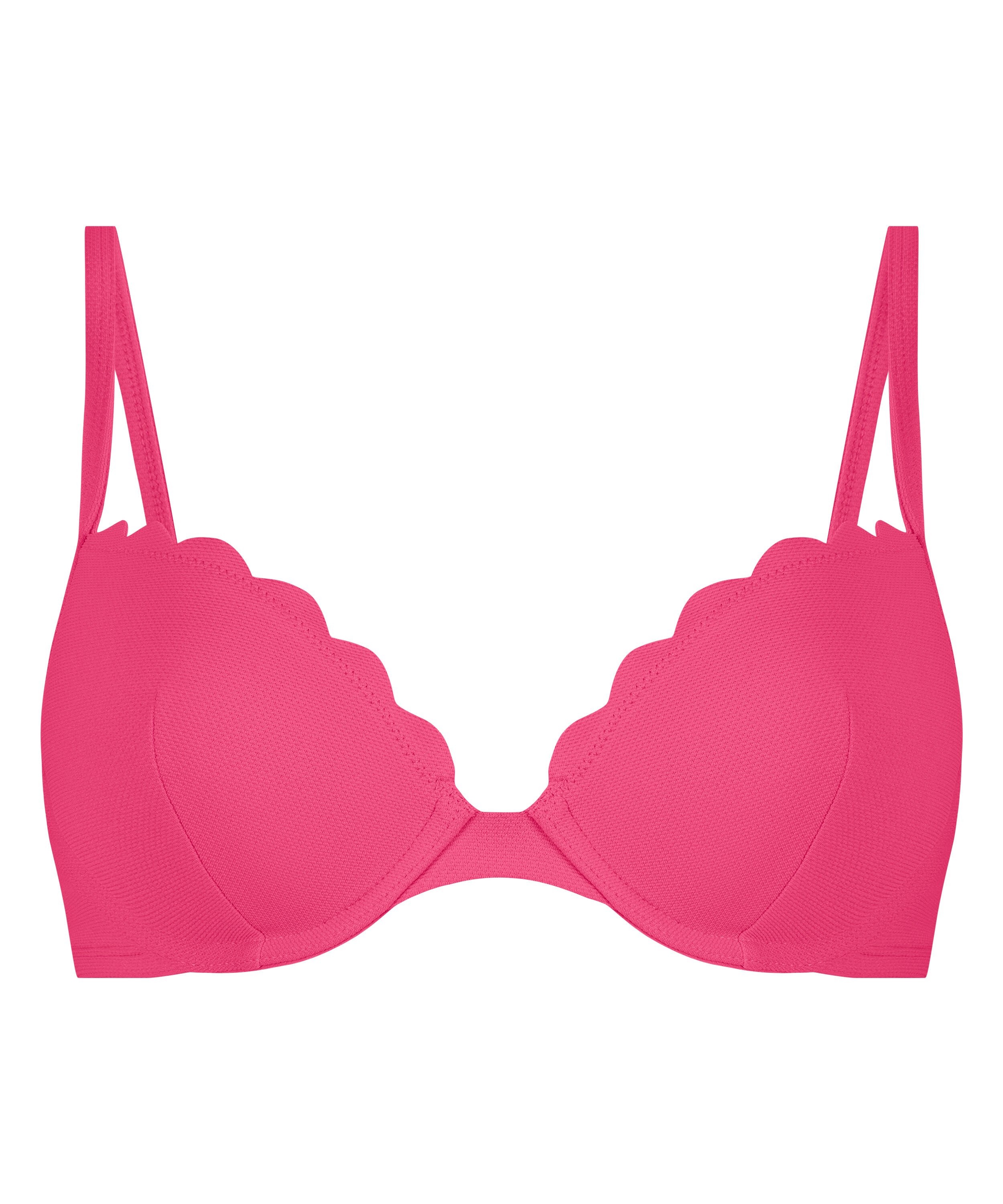 Vorgeformtes Bügel-Bikinitop Scallop, Rosa
