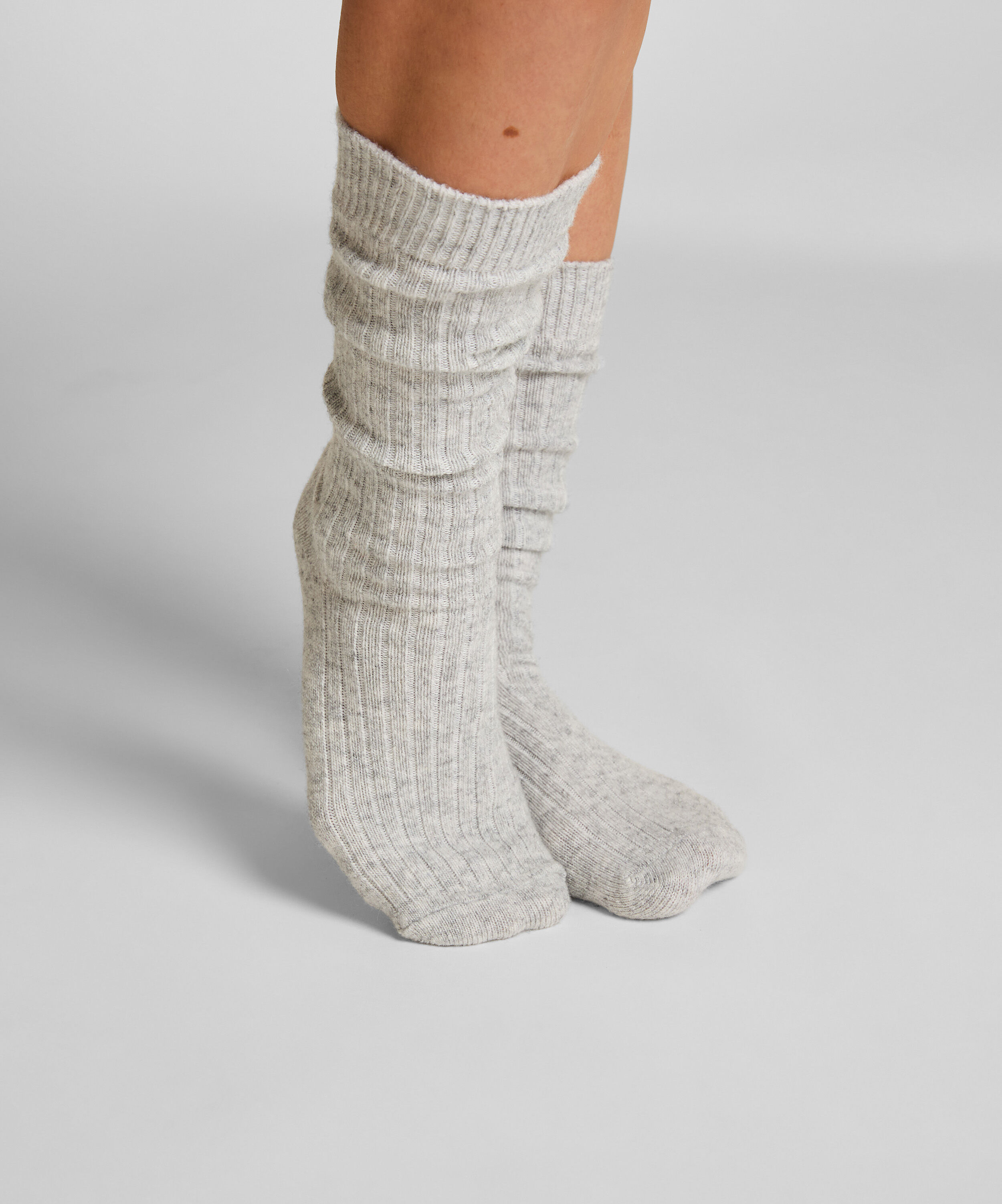 Socken aus Kaschmir-Mix, Grau Socken aus Kaschmir-Mix, Grau