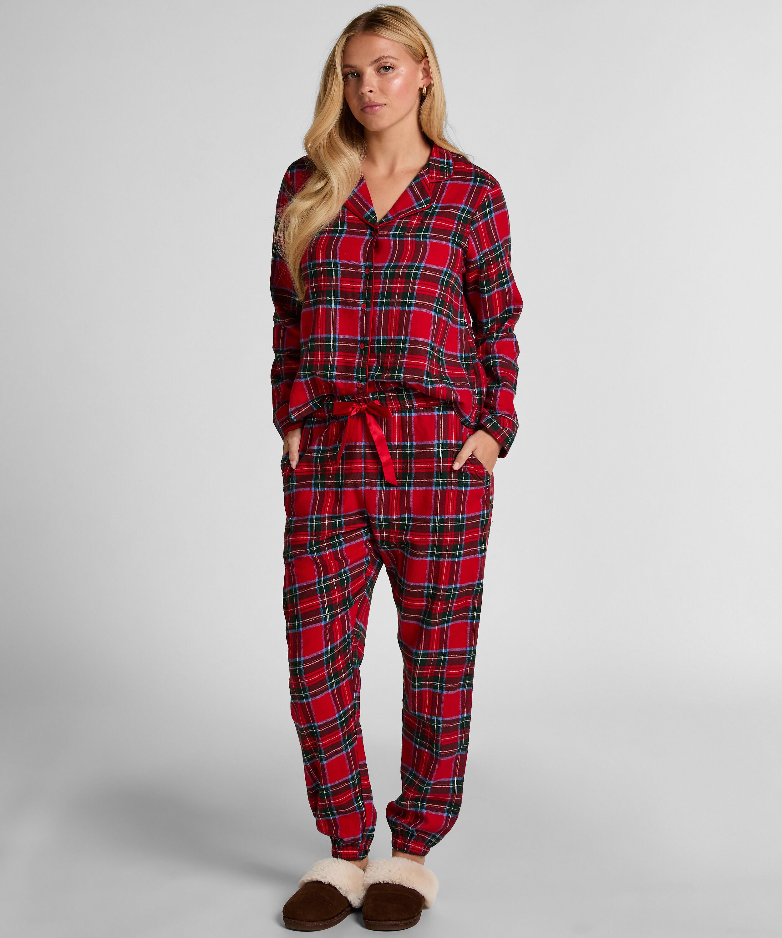 Pyjamahose aus Flanell, Rot Pyjamahose aus Flanell, Rot
