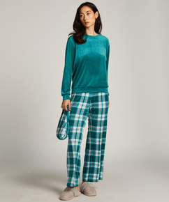 Pyjama-Set mit Tasche, Blau