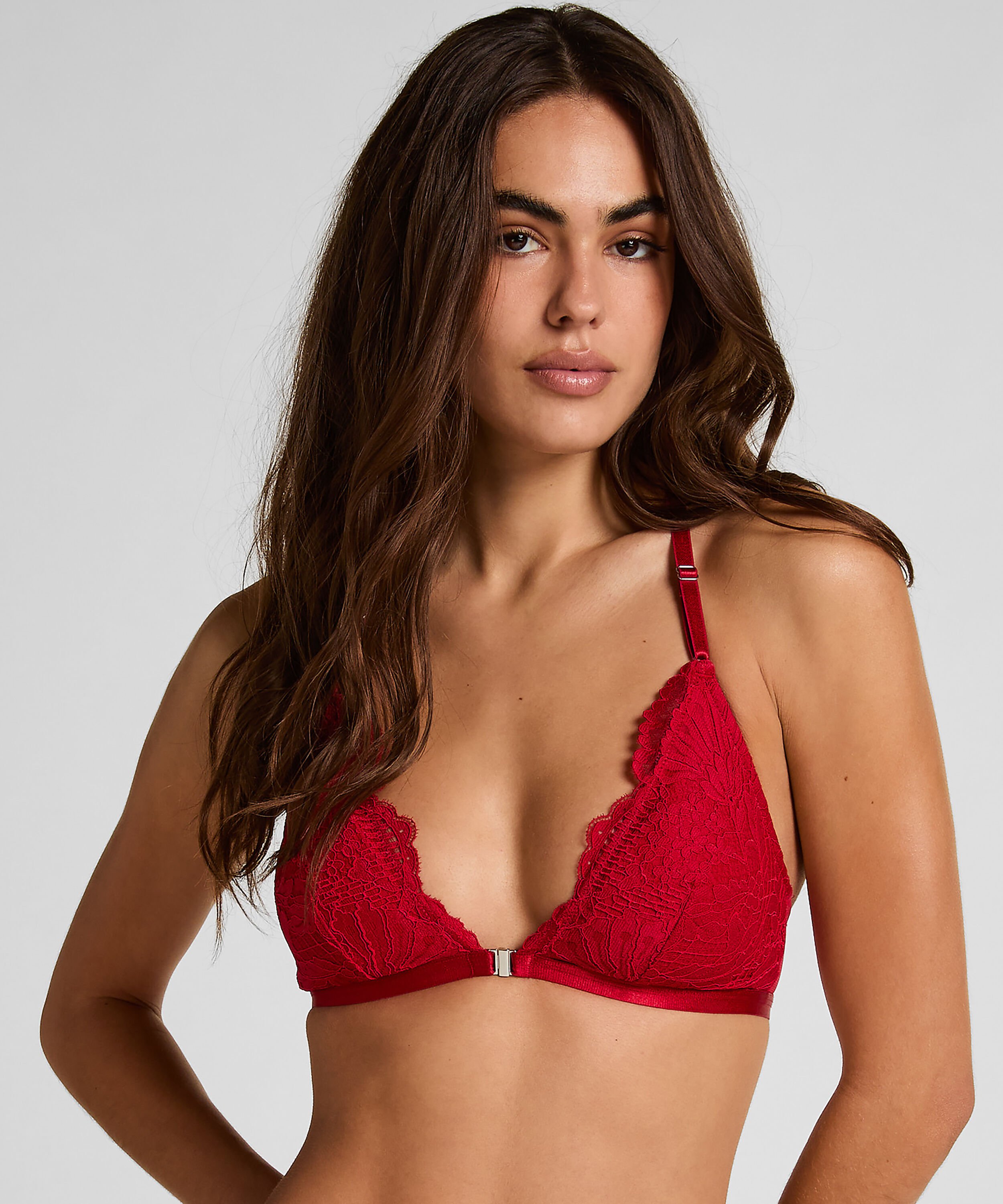 Triangel-Bralette Whitney, Rot Triangel-Bralette Whitney, Rot