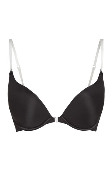 Thumbnail - Hunkemöller Vorgeformter Push-up-Bügel-BH Transparant Schwarz