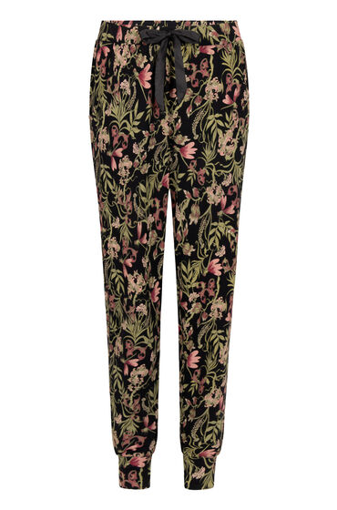 Thumbnail - Hunkemöller Pyjamahose Jersey Schwarz