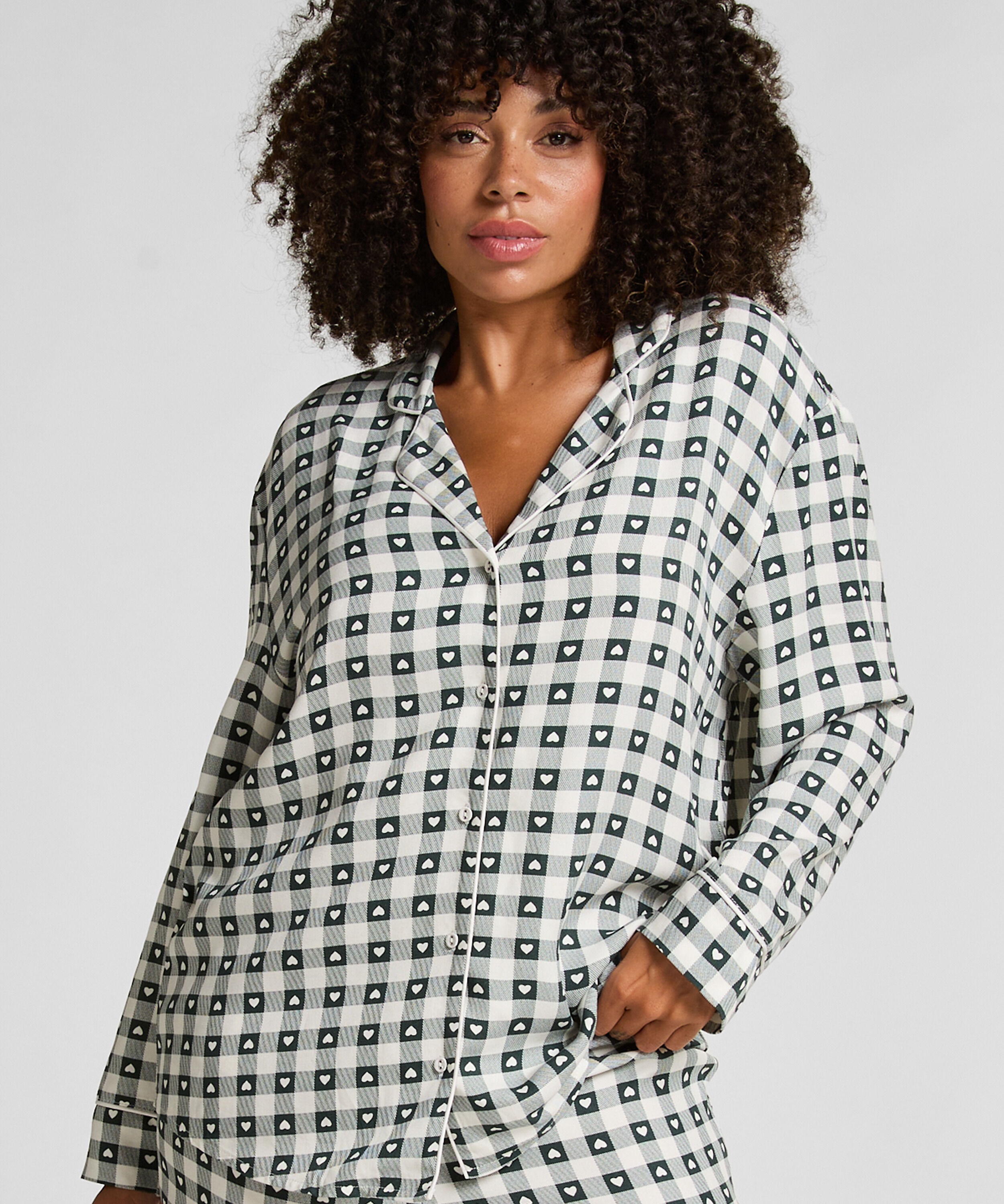 Pyjamaset Twill, Grün