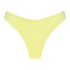 Bikinislip mit hohem Beinausschnitt Texture, Gelb