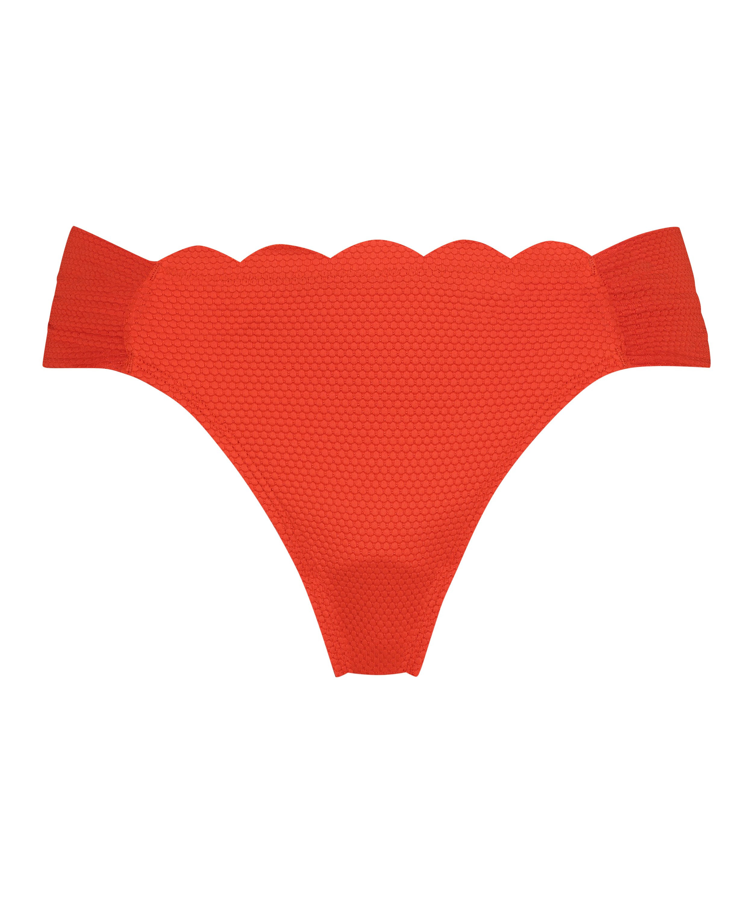 Rio Bikini-Slip Scallop, Rot, main