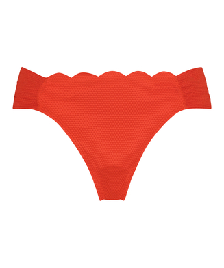 Rio Bikini-Slip Scallop, Rot