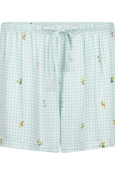 Thumbnail - Hunkemöller Short aus Viskose mit Karomuster Grün