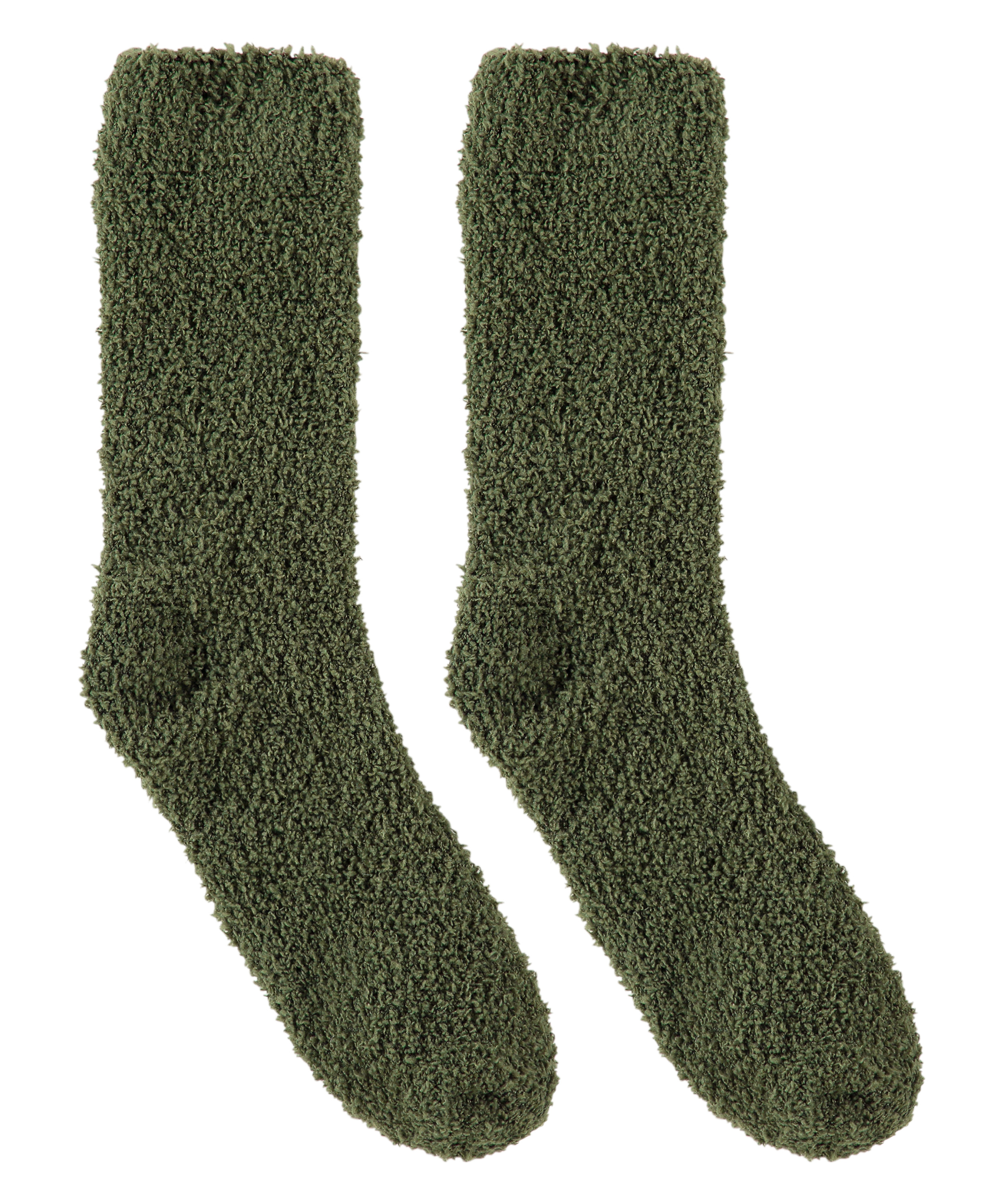 Socken flauschig, grün, main
