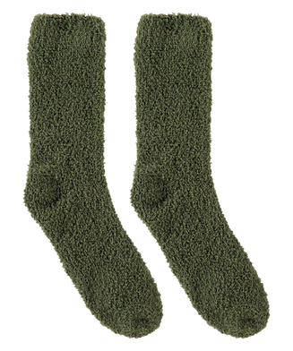 Socken flauschig, grün