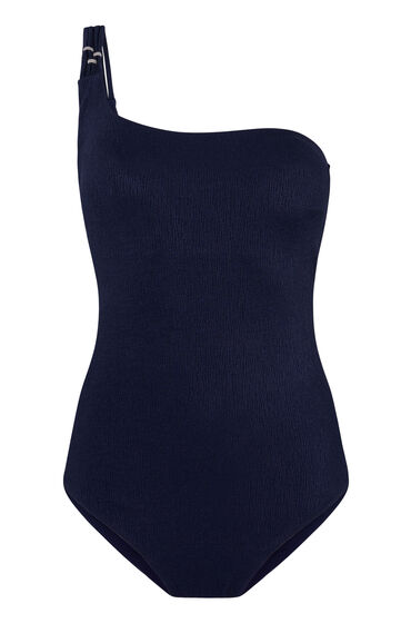Thumbnail - Hunkemöller One Shoulder Badeanzug Sorrento Blau