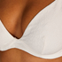 Unwattiertes Bügel-Bikini-Top Sri Lanka, Weiß