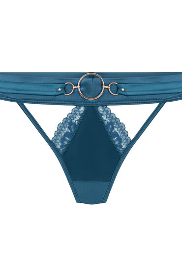 Thumbnail - Hunkemöller Marjolein String mit hohem Beinausschnitt Blau