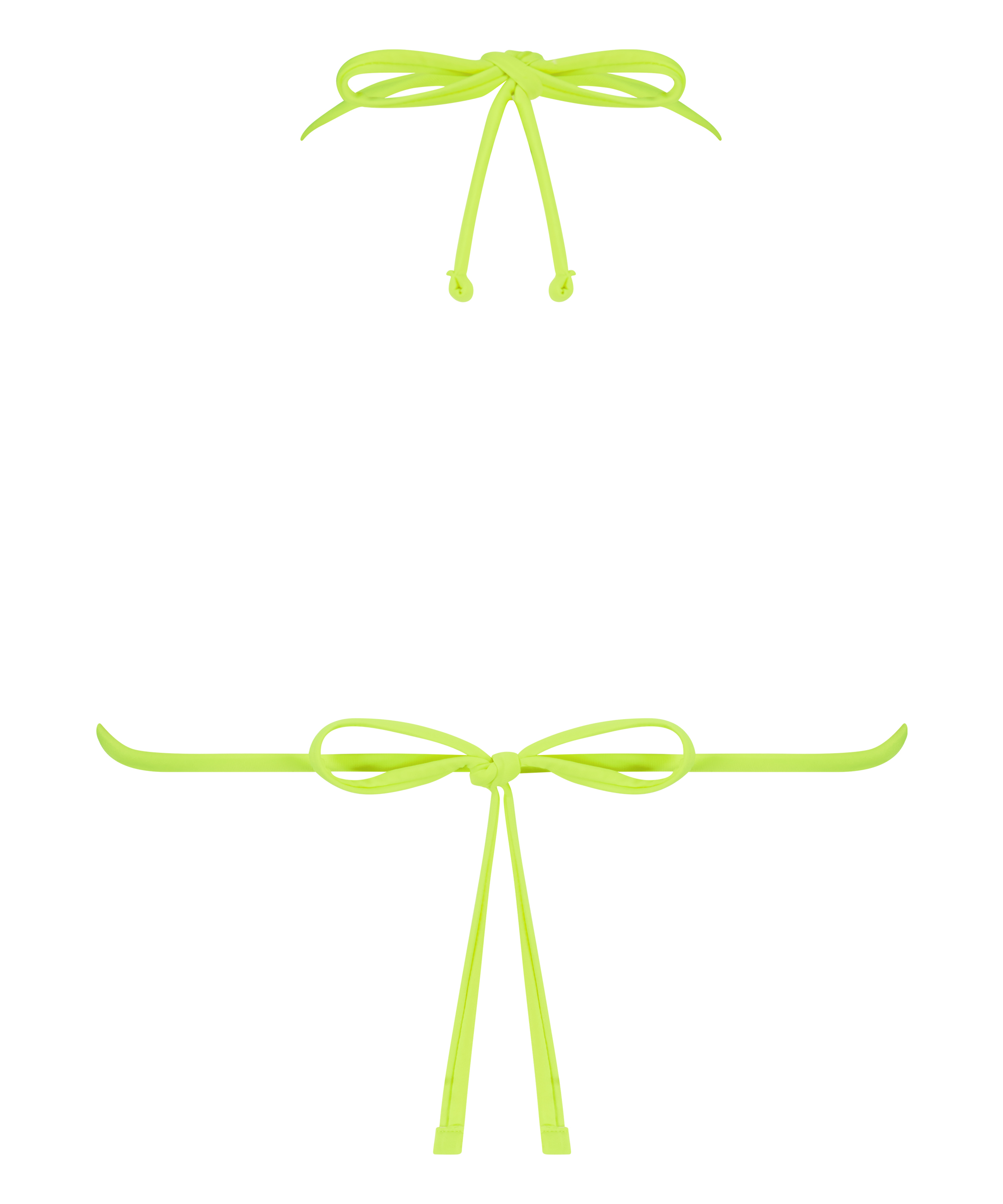 Bikini-Crop-Top ruched Glow, Gelb, main