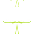 Bikini-Crop-Top ruched Glow, Gelb