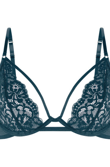 Thumbnail - Hunkemöller Unwattierter Bügel-BH Cinnamon Blau