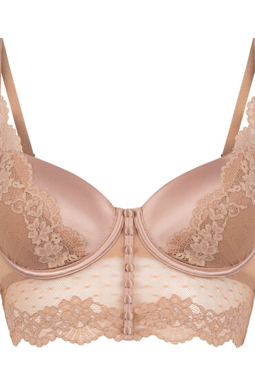 Thumbnail - Hunkemöller Laila Vorgeformter Longline-Bügel-BH Braun