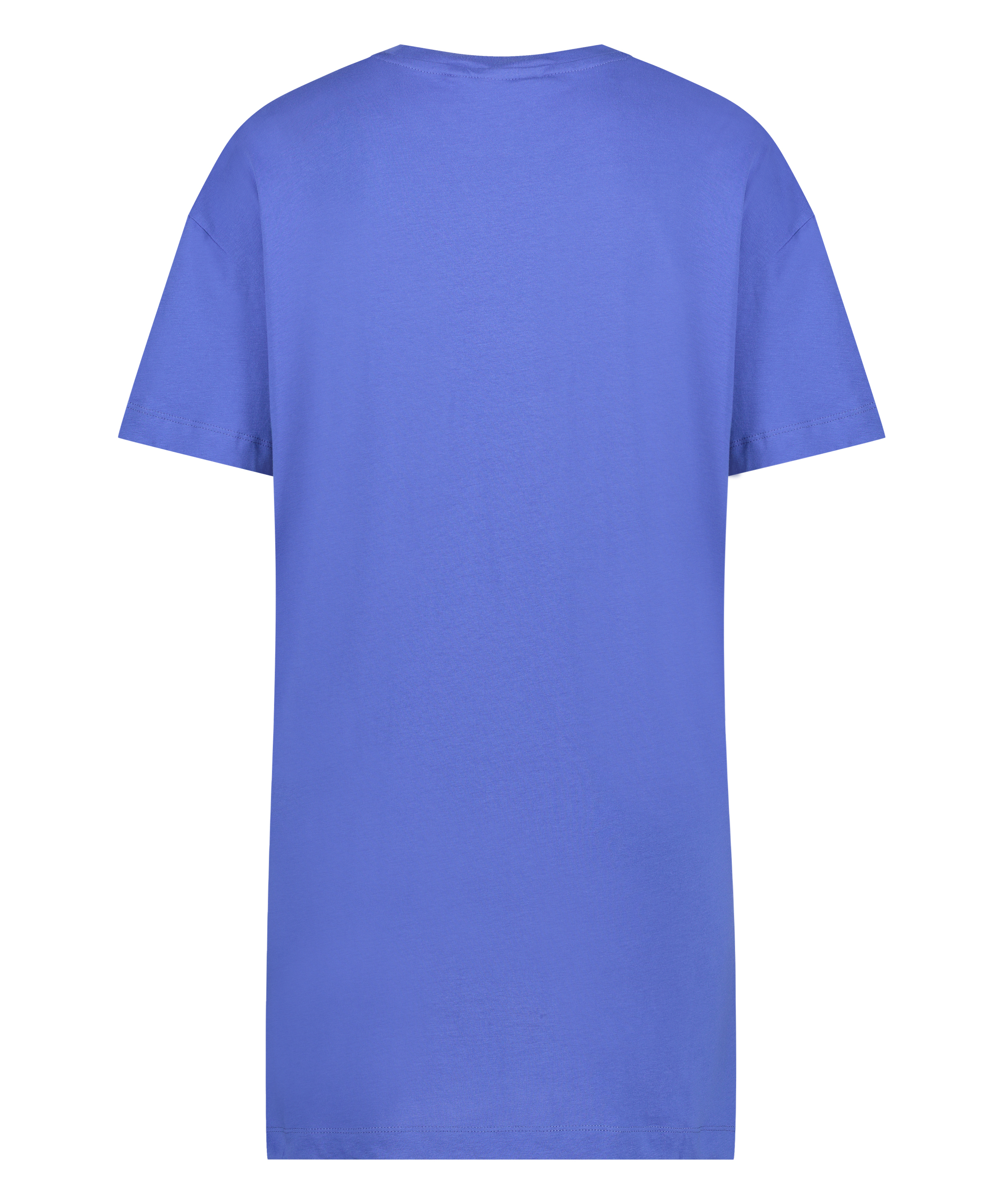 Nachthemd Rundhals, Blau, main
