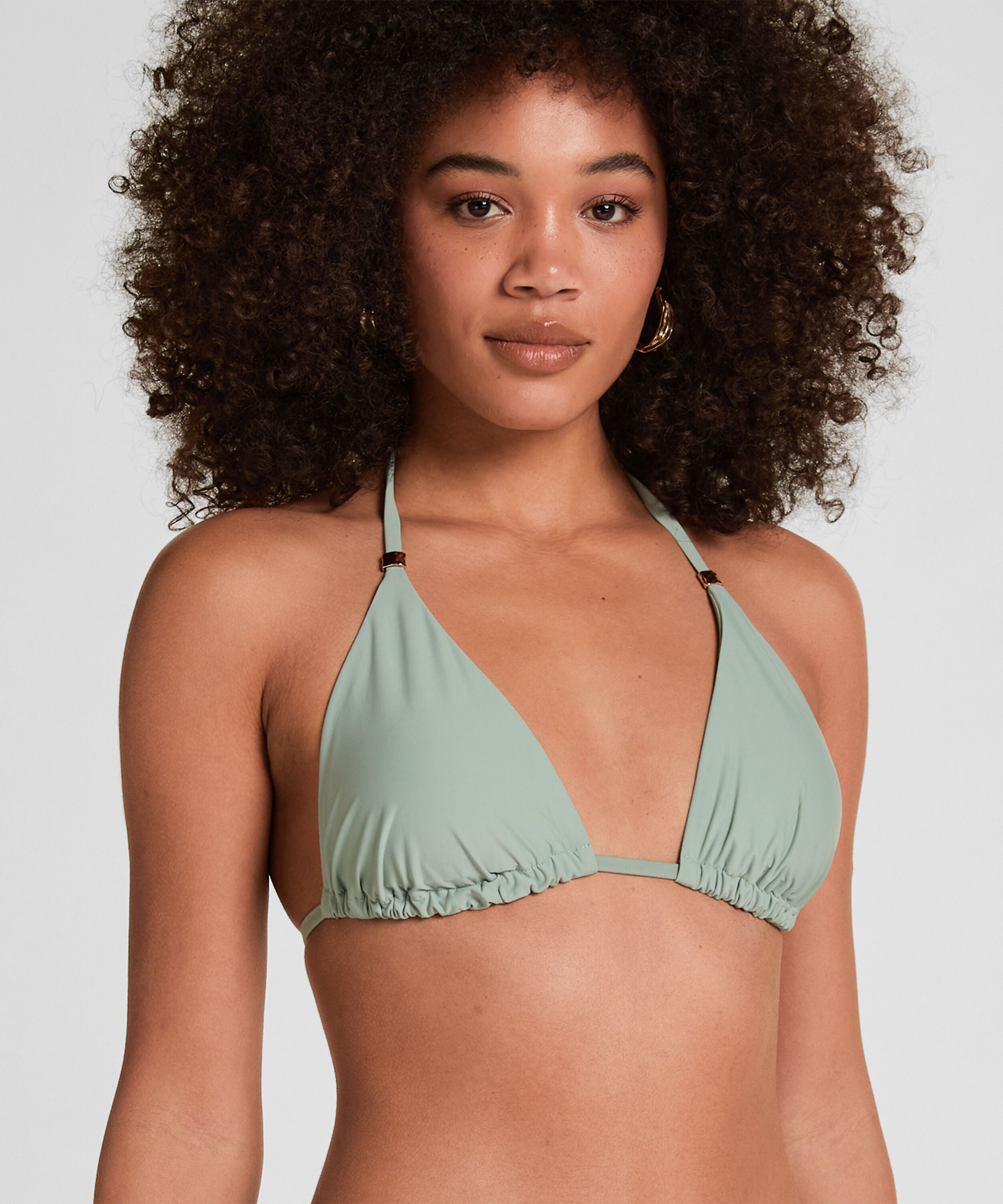 Triangle Bikini Top Luxe, Grün Triangle Bikini Top Luxe, Grün