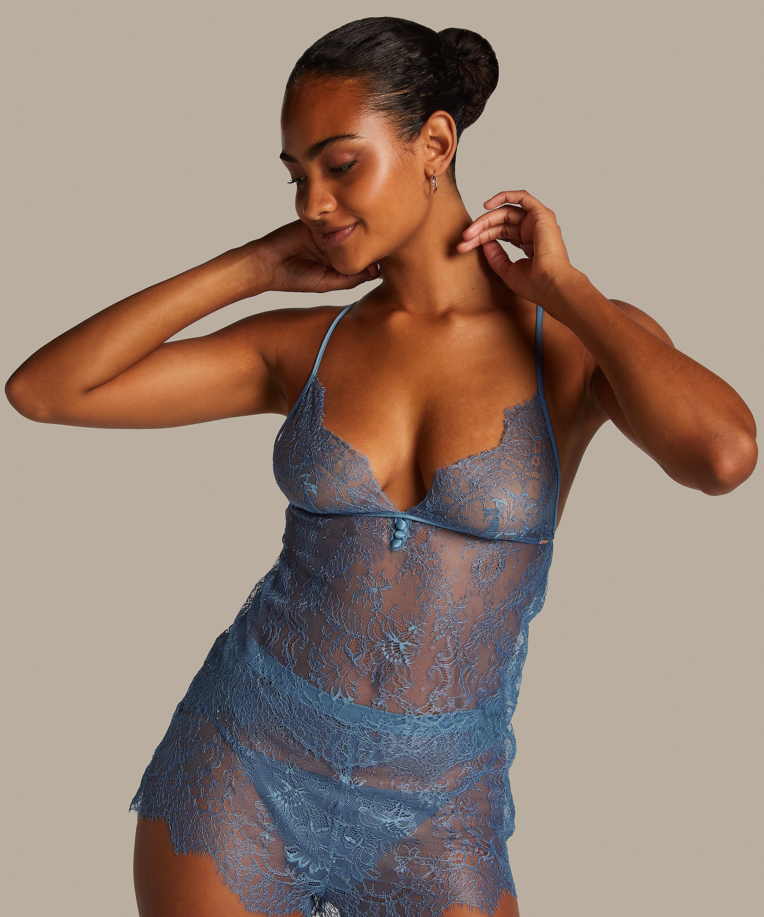 Cami Lace Delphine, Blau