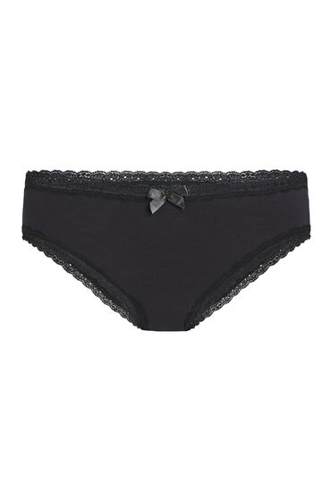 Thumbnail - Hunkemöller Brazilian Georgia Baumwolle Schwarz