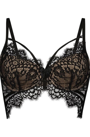 Thumbnail - Hunkemöller Vorgeformter Longline-Bügel-BH Marilee Schwarz