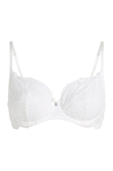 Thumbnail - Hunkemöller Unwattierter Bügel-BH Marine Weiß