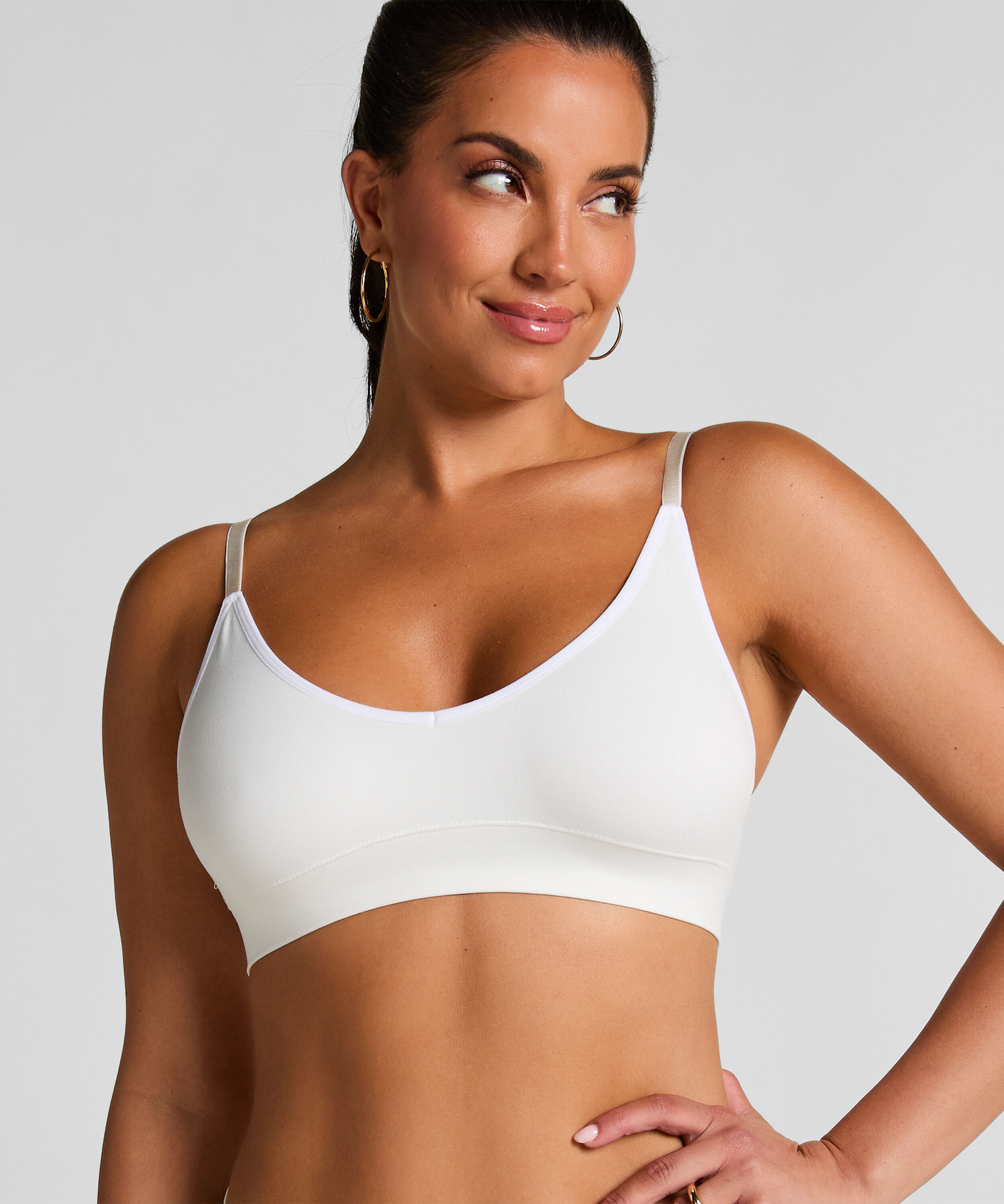 Triangel-Bralette Dide, Weiß Triangel-Bralette Dide, Weiß