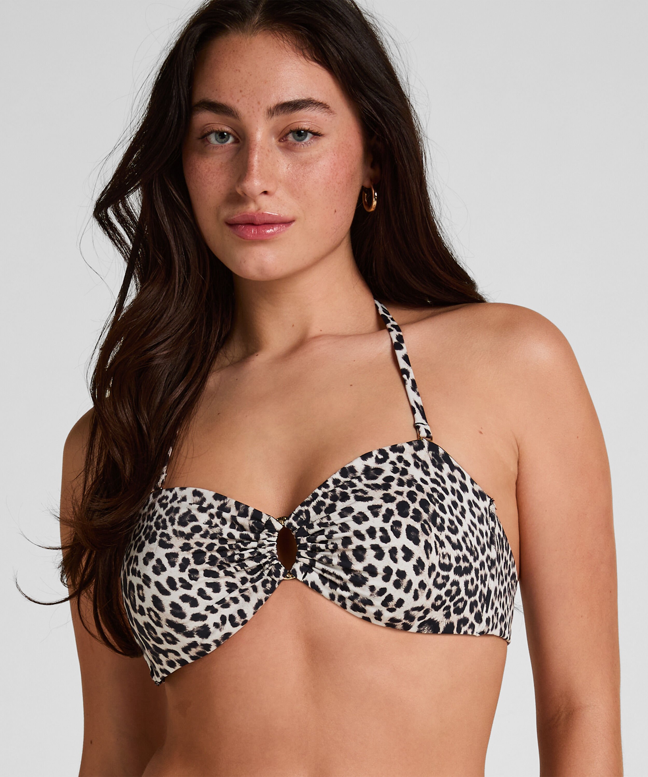 Bandeau Bikini Top Leopard