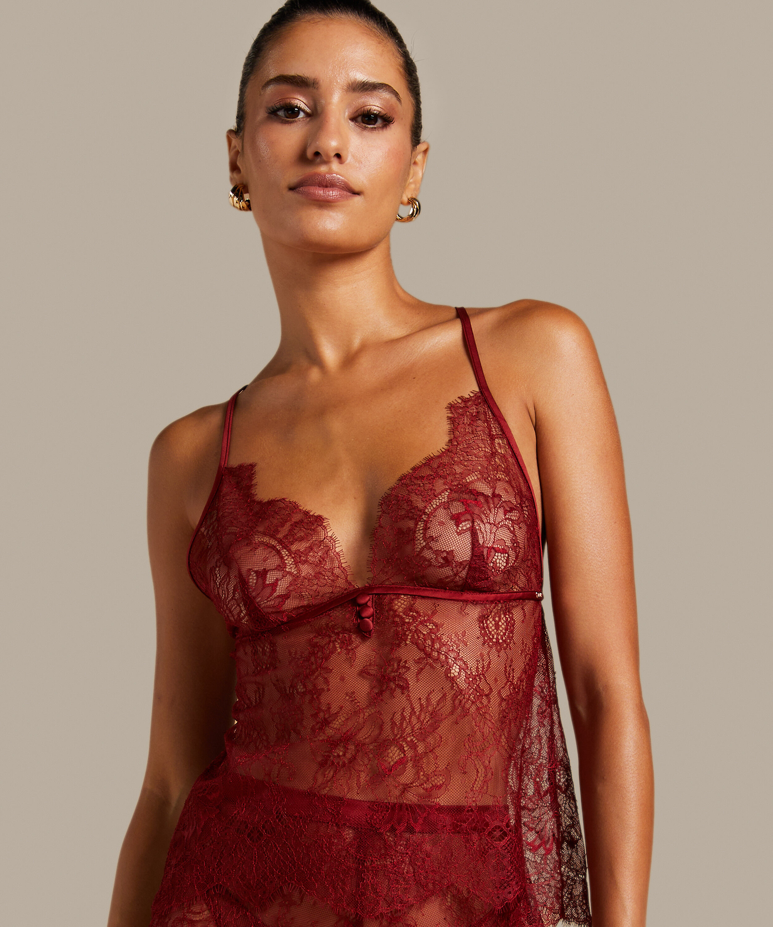 Cami Lace Delphine, Rot