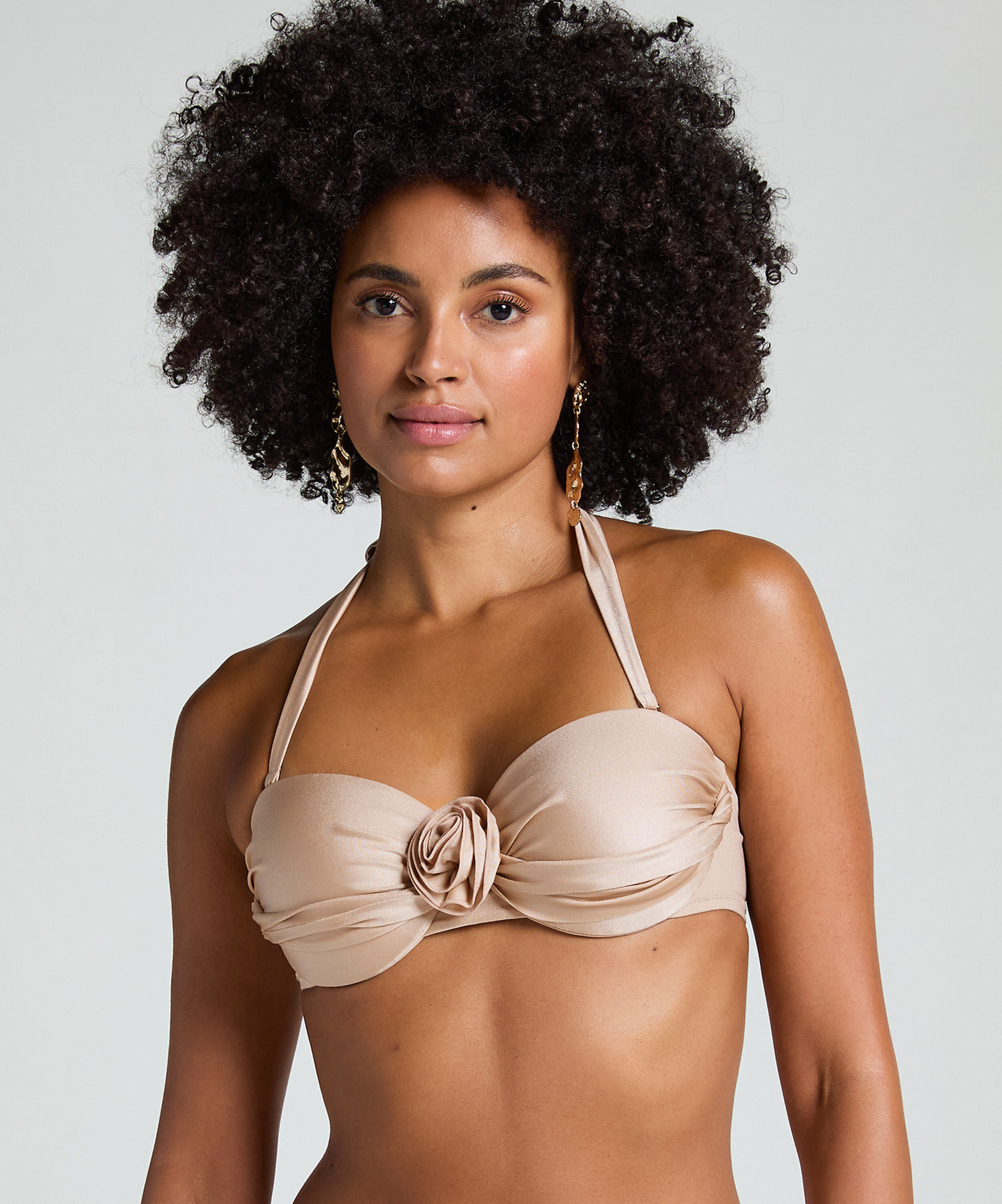 Lima Bandeau-Bikini-Top, Beige