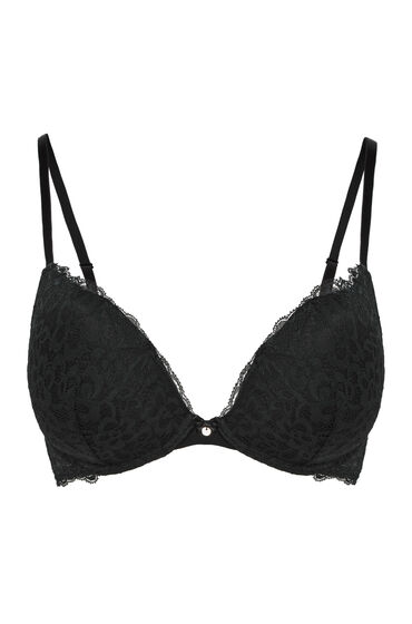 Thumbnail - Hunkemöller Vorgeformter Push-up-Bügel-BH Marine Schwarz